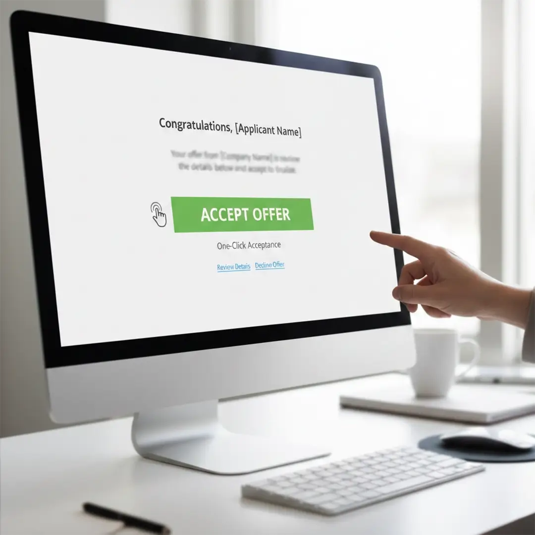 One click offer acceptance