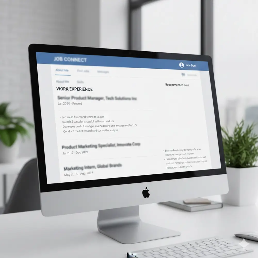 Work history that reads clearly